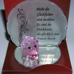 Porc din cristal pe oglinda - remediu Feng Shui