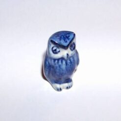 Bufnita din ceramica albastra