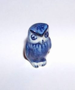 Bufnita din ceramica albastra