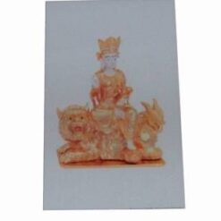 Buddha Manjushri pe Leul Alb - steaua #4 - magnet