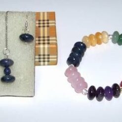 Set Feng Shui din argint si safir