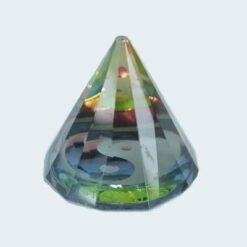 Con din cristal optic cu 12 laturi si Yin-Yang
