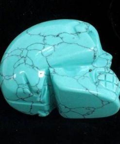 Craniu din cristal de turcoaz