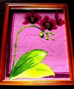Tablou Feng Shui cu floare de frezie - model unicat!