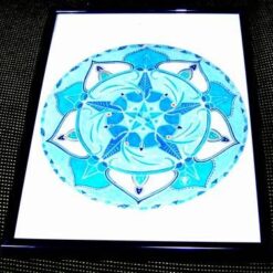 Tablou Feng Shui cu Chakra Vishuddha