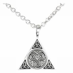Talisman celtic cu cele 3 tipuri de noroc din metal nobil