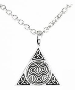 Talisman celtic cu cele 3 tipuri de noroc din metal nobil