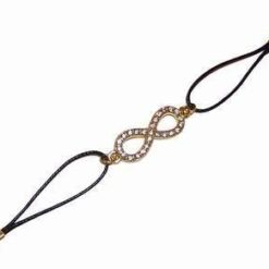 Bratara cu cifra 8 din metal, aurie